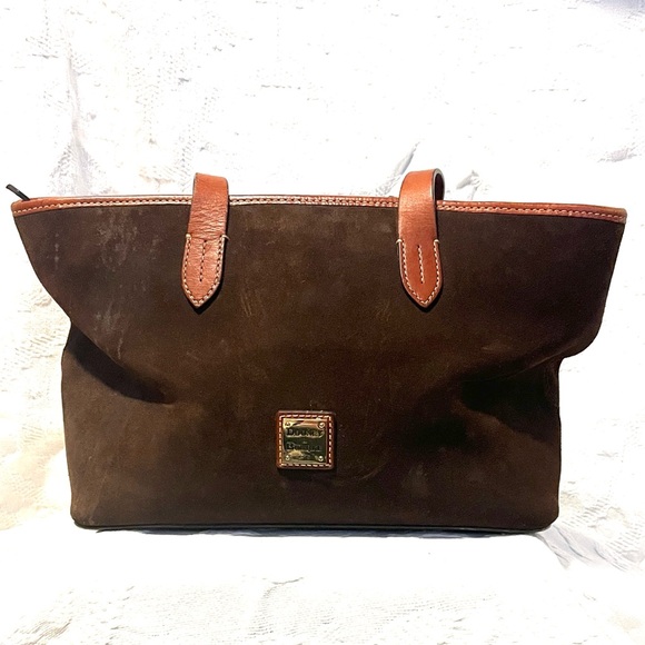 Dooney & Bourke Handbags - Dooney & Bourke Suede Tote Bag - REHAB PIECE